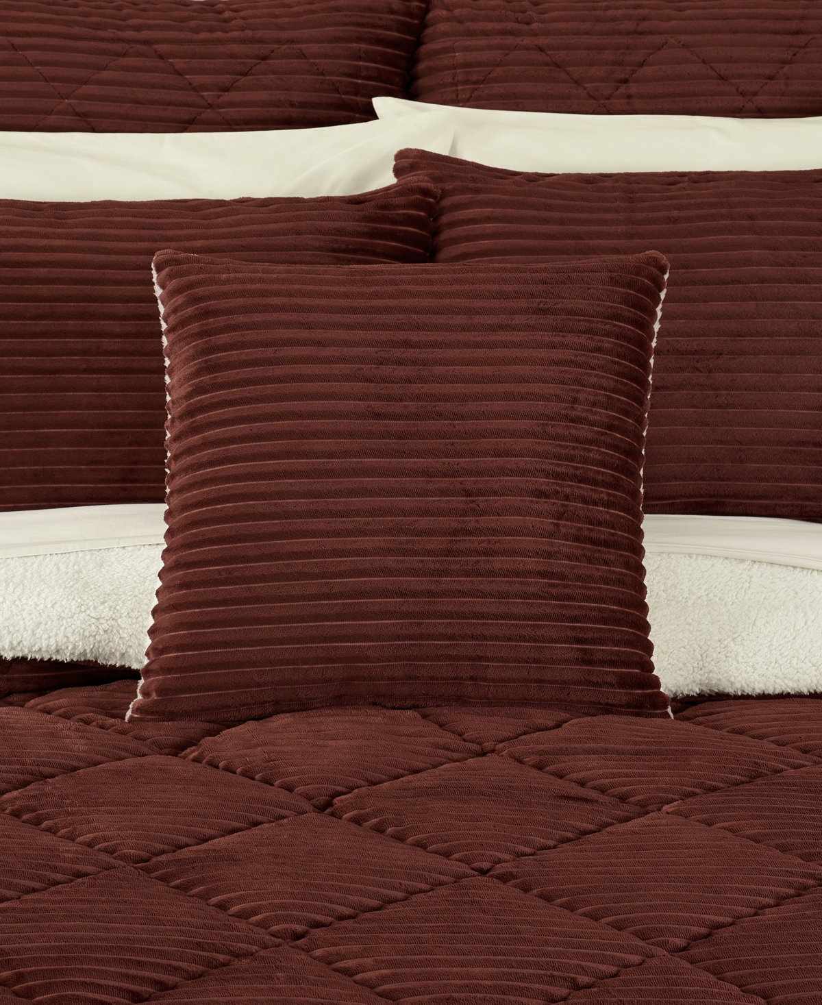 J Queen New York Everett Soft Decorative Pillow, 20" X 20" In Brown