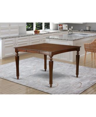 5 Pc counter height Dining set-Square gathering Table with 4 Stools