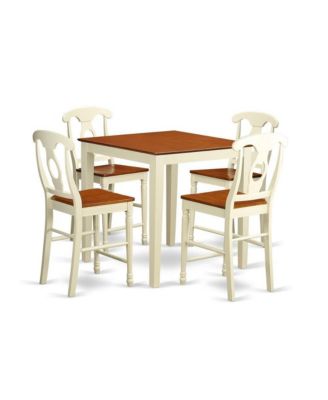 5 Pcpub Table set - high Table and 4 bar stools