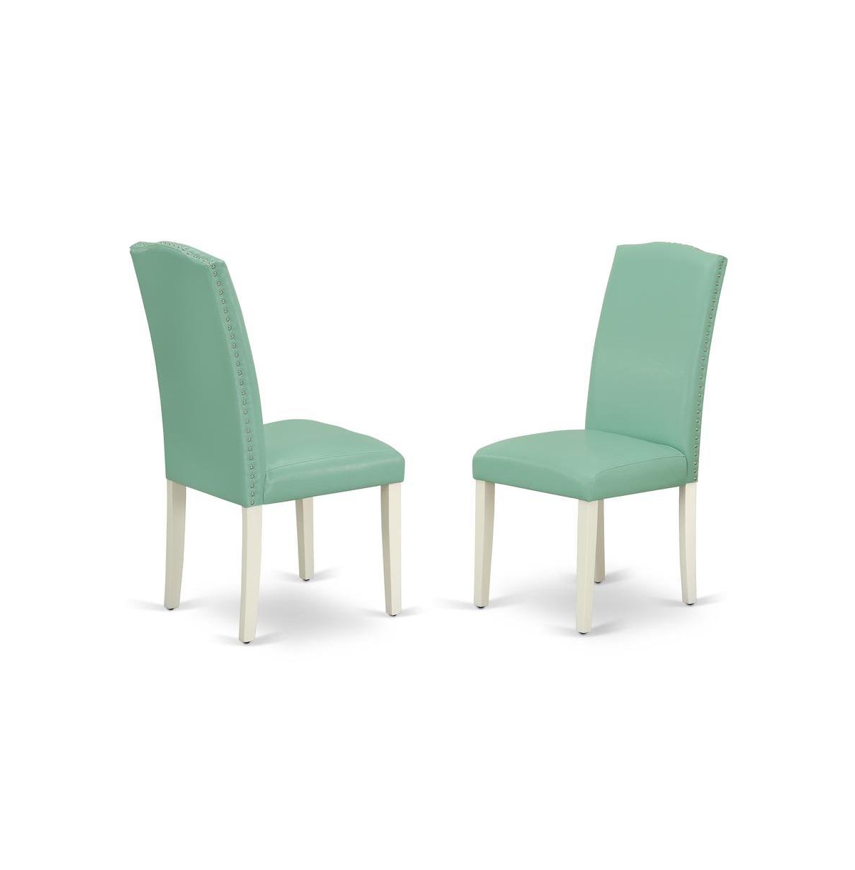 East West Furniture Dining Room Set Linen White