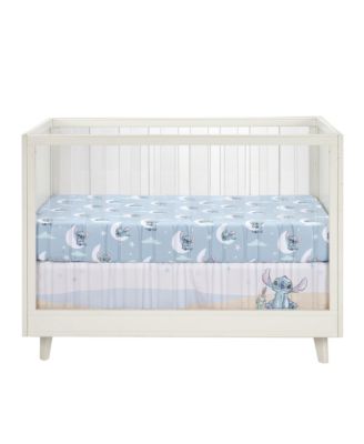 Baby Disney Stitch 3-Piece Blue Nursery Crib Bedding Set