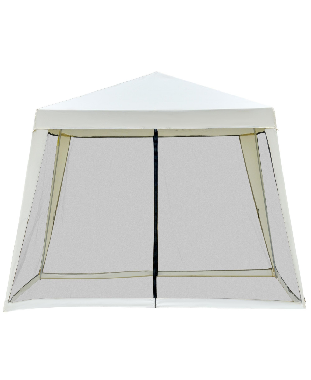 Outsunny Outdoor Sun Shade Gazebo Canopy Tent with Mesh Screen Walls