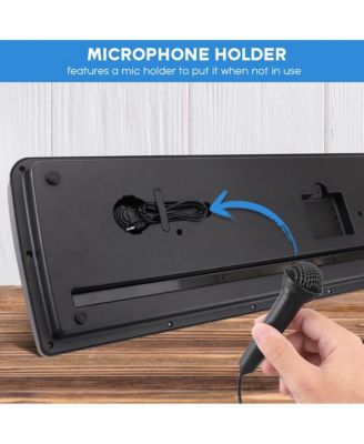 49-Key Digital Karaoke Keyboard - Portable Electronic Piano with Rechargeable Battery & Microphone (PKBRD4113