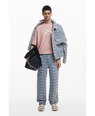 Men's Mottled denim trousers