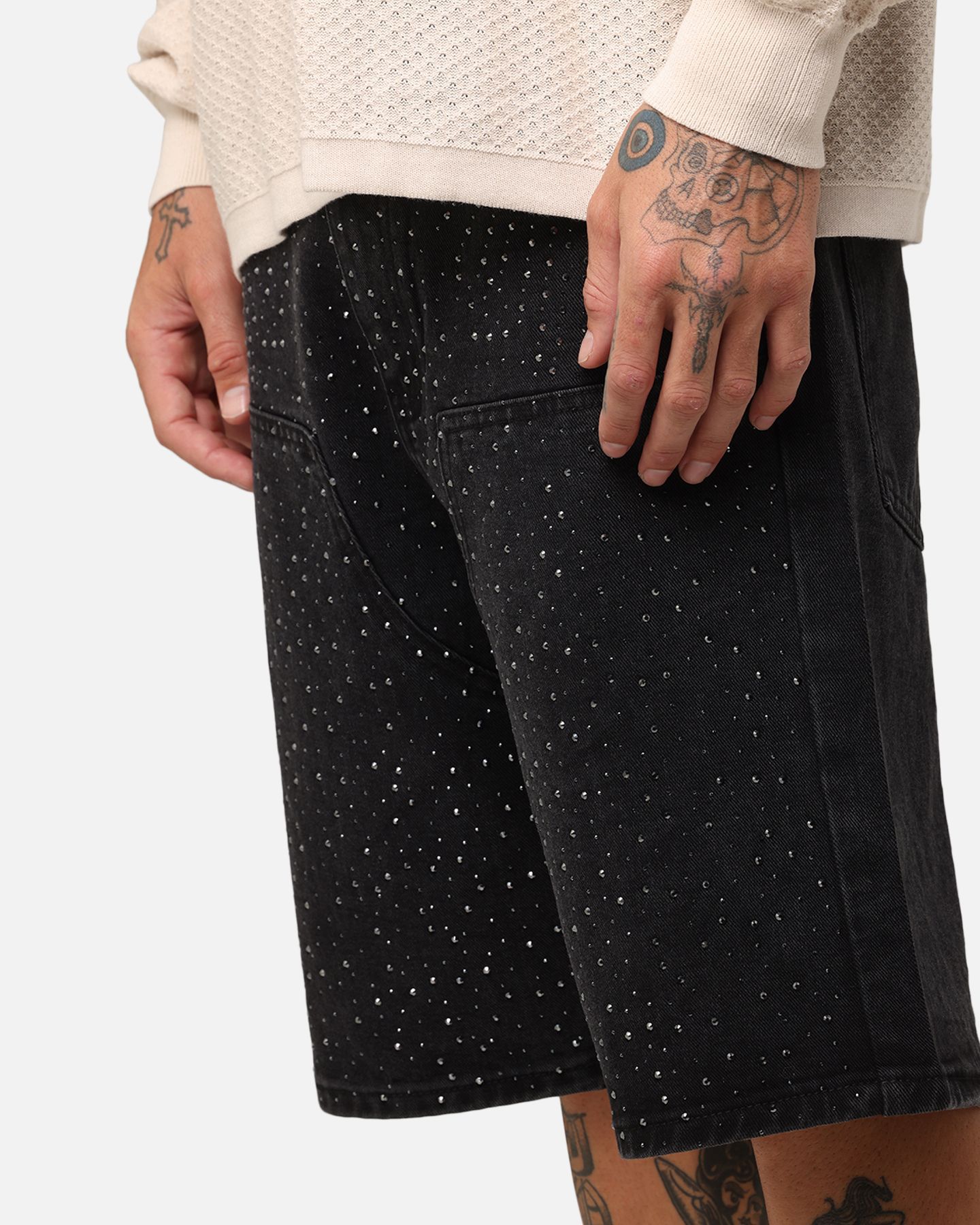 Мужские шорты XXIII Diamond Buckle Back Jorts, цвет: Чёрный — фото 4