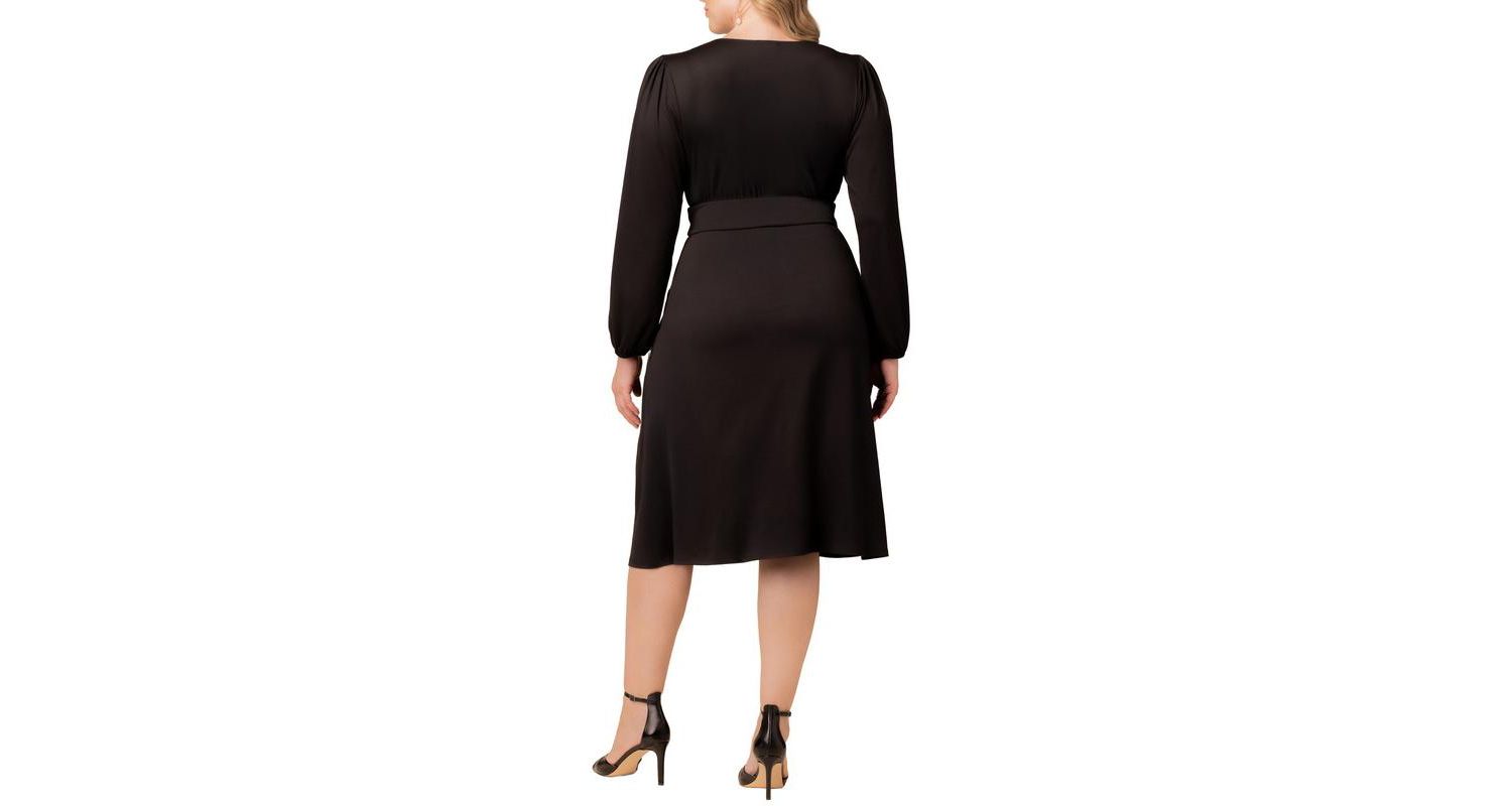 Plus Size Diana Long Sleeve Midi Dress