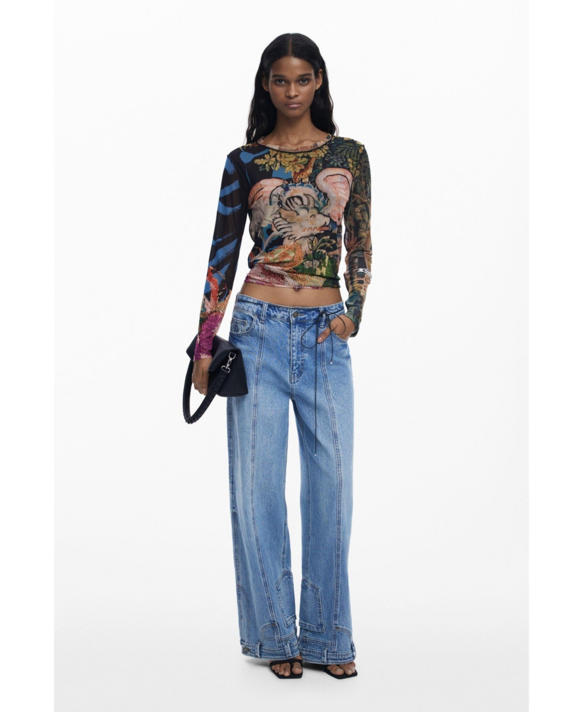 Desigual Women's T-shirt Designed By Mr. Christian Lacroix In Multi