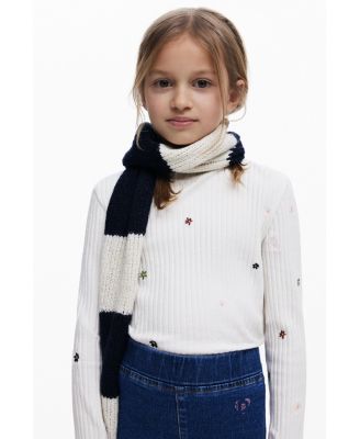 Girls's Flared denim-effect leggings