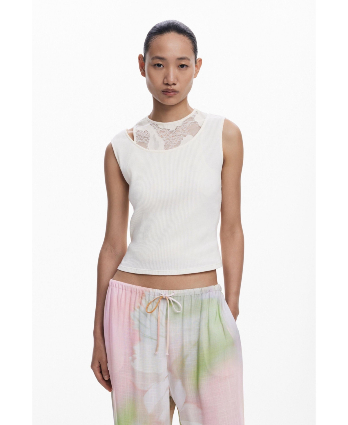 Desigual Women's Watercolor fluid pants