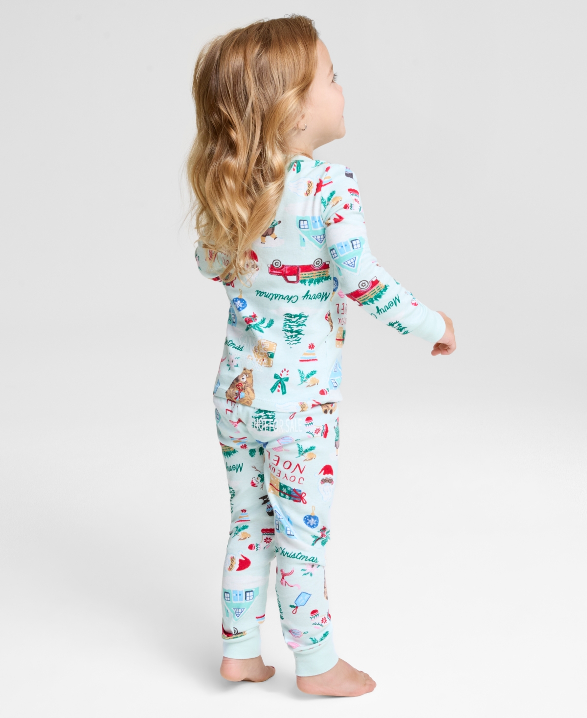 Holiday Lane Toddler 12M-4T Winter Snug-Fit Pajama Set, Macy's Exclusive