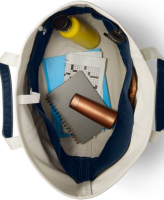 Extra Large 5 Pocket Open Top Canvas Tote Bag