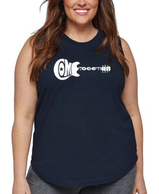 Plus Size Come Together Word Art Tank Top
