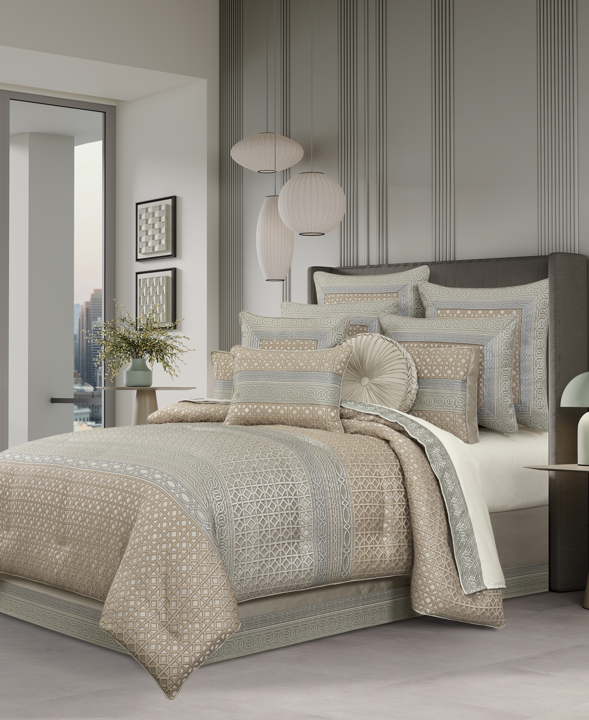 J Queen New York Alaro Square Decorative Pillow, 20" x 20"