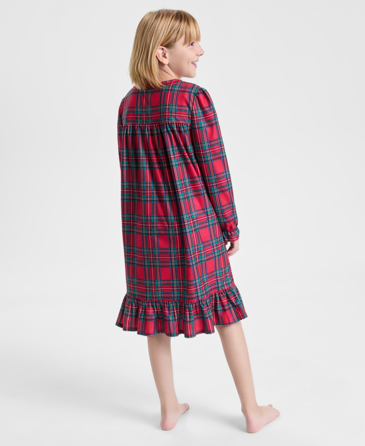 Holiday Lane Girls 2T-16 Brinkley Plaid Nightgown with Doll Dress, Macy's Exclusive