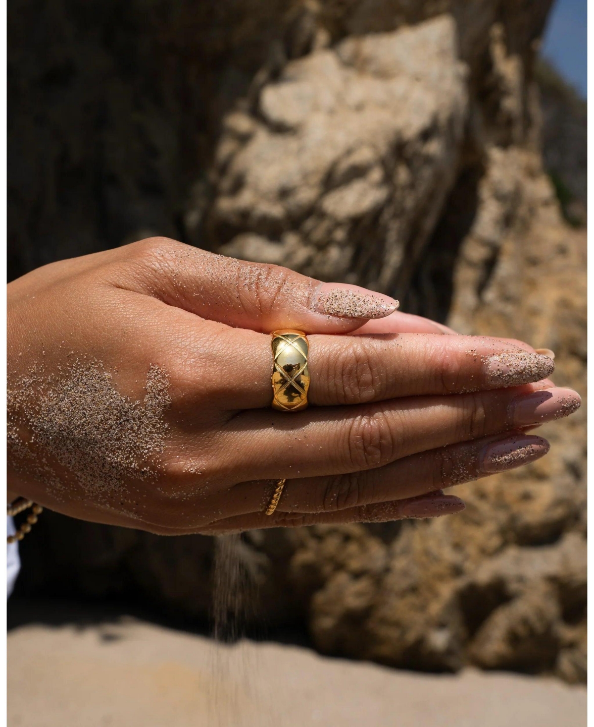Zoe Lev Quilted Ring