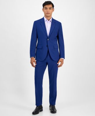 Men's Modern-Fit Solid Wool-Blend Suit Separate Jacket