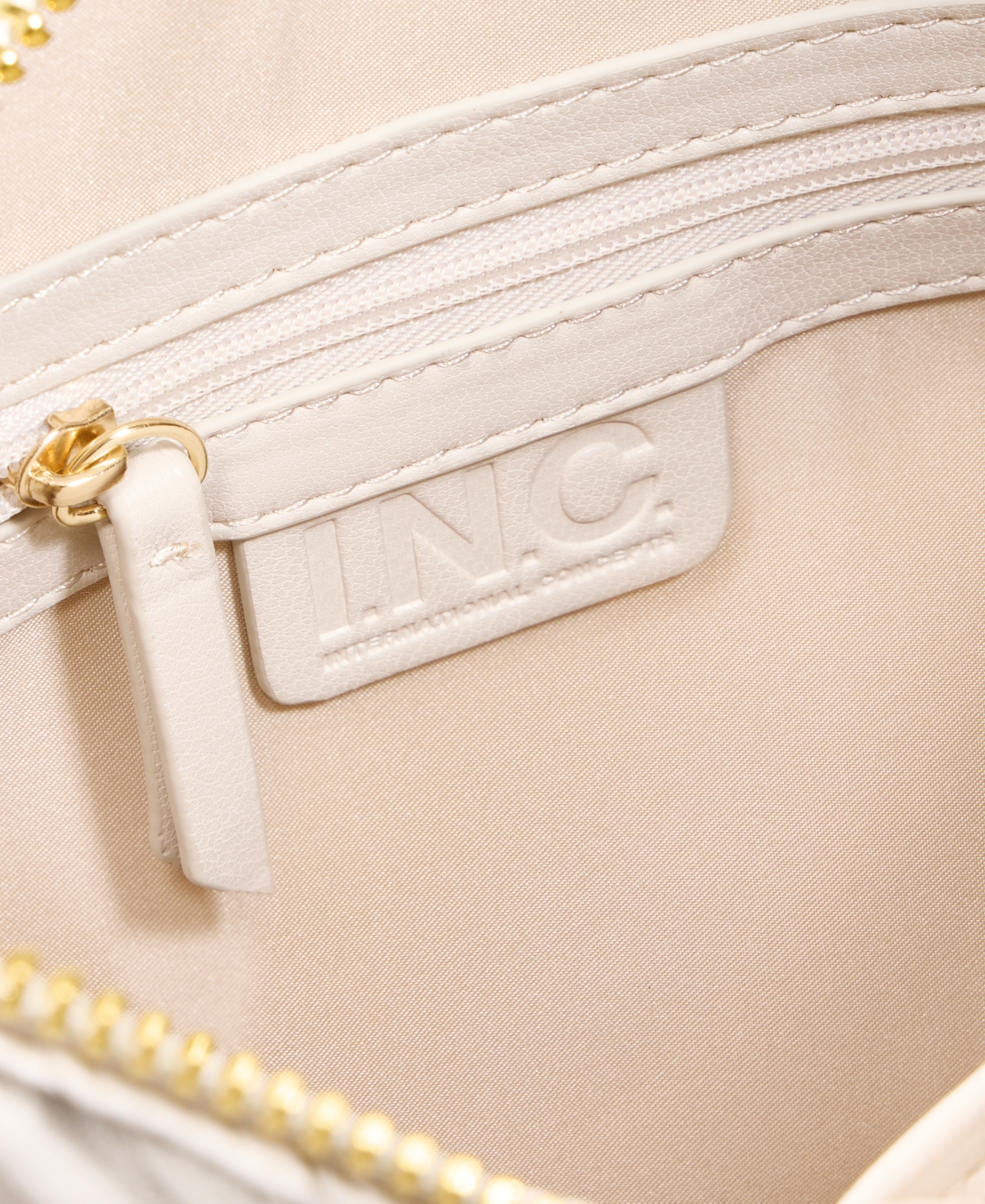 Inc International Concepts Fyonna Pleat Runching Handbag, Macy's Exclusive In White