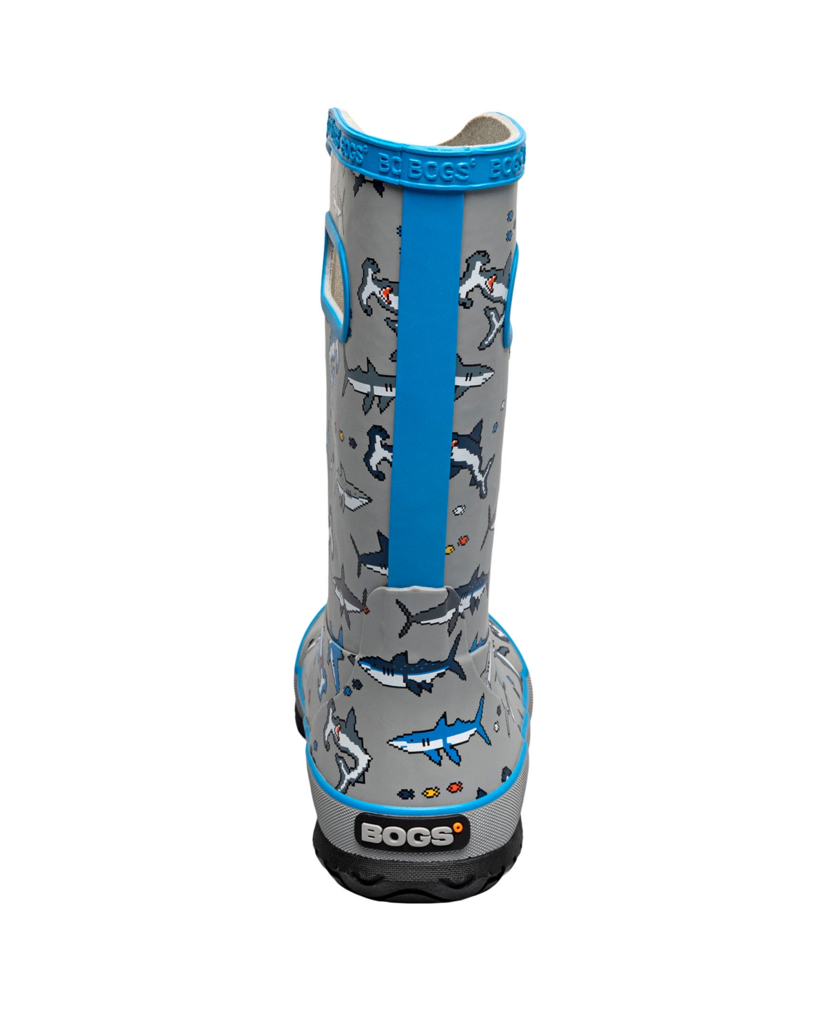 Bogs Little And Big Kids Rainboot Tractor Boots In Gray