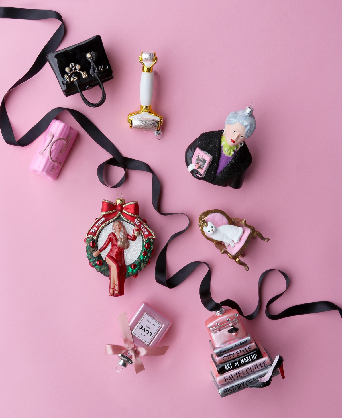 Cody Foster & Co. Kitten Queen Resin Ornament In Multi