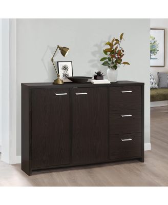 Lebeau Buffet Storage Cabinet, Oak Chocolate