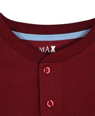 Boys' 6-18 Knit Top and Plaid Jogger Pants, 2-Piece Set