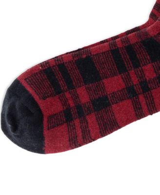 Men's Holiday Patchwork Ribbed Cuff Socks