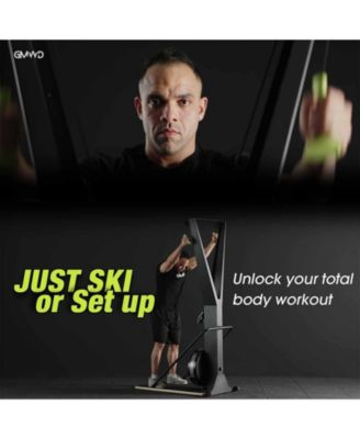 Indoor Ski Machine – Wind Resistance Aerobic Trainer for Home Cardio & Strength