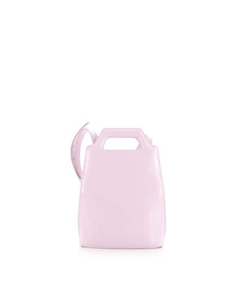 North South Wanda Top Handle Shoulder Bag Leather