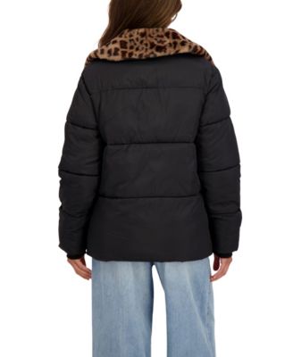 Women's Faux Fur Collar Puffer Jacket