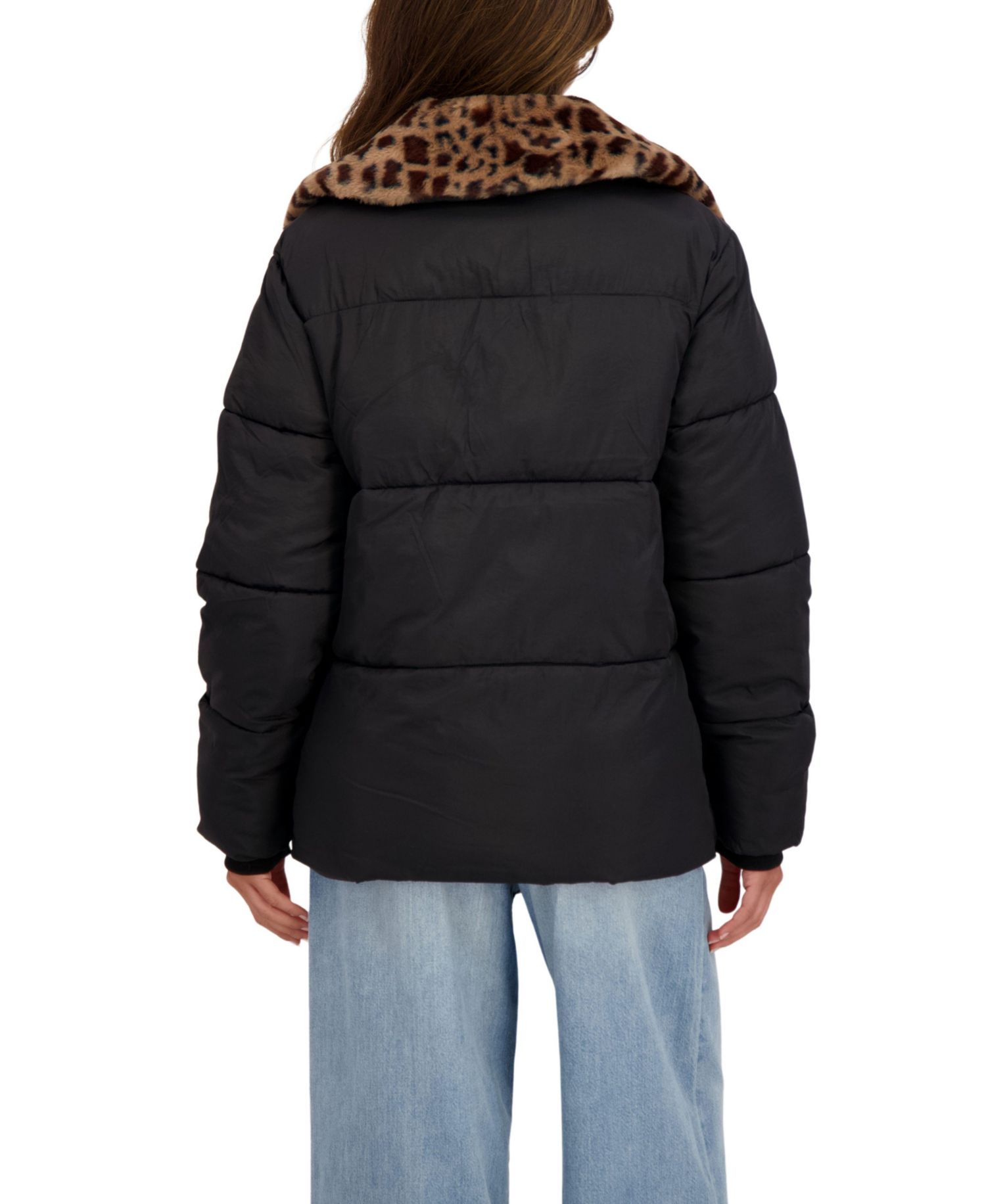 Women's Faux Fur Collar Puffer Jacket