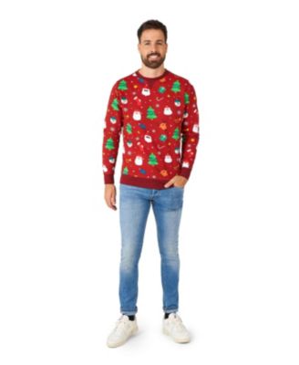 Men's Christmas Sweater - Festivity Red