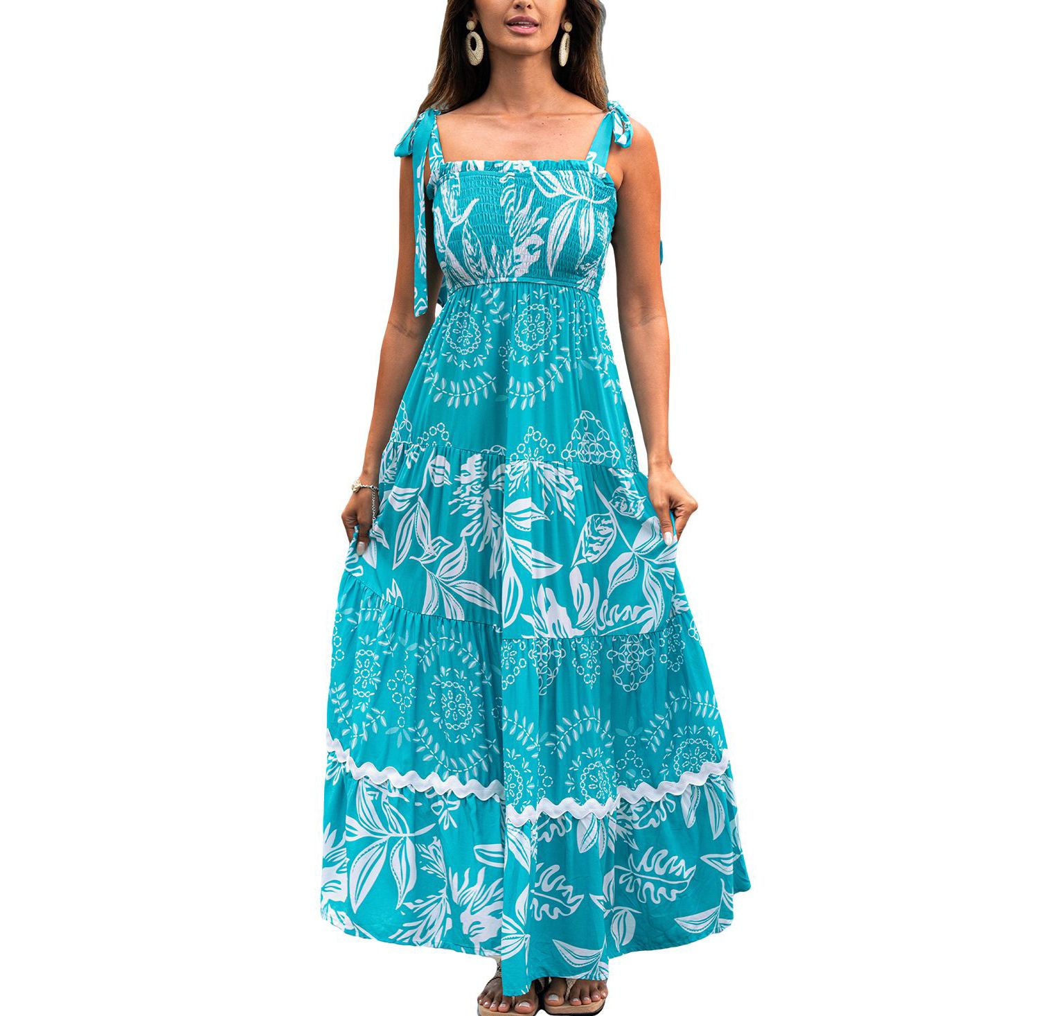 Women's Sweet Side Tropical Maxi Beach Dress