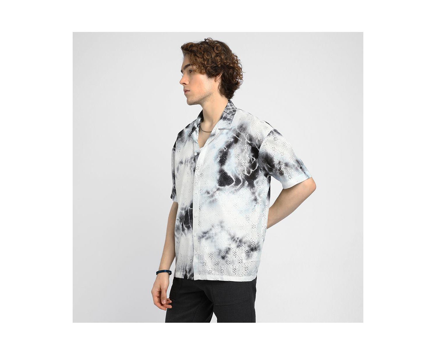 Men's Weave-Textured Shirt