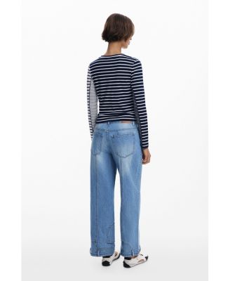 Women's Combined striped T-shirt