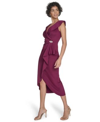 Women's Sleeveless V-Neck Midi Dress