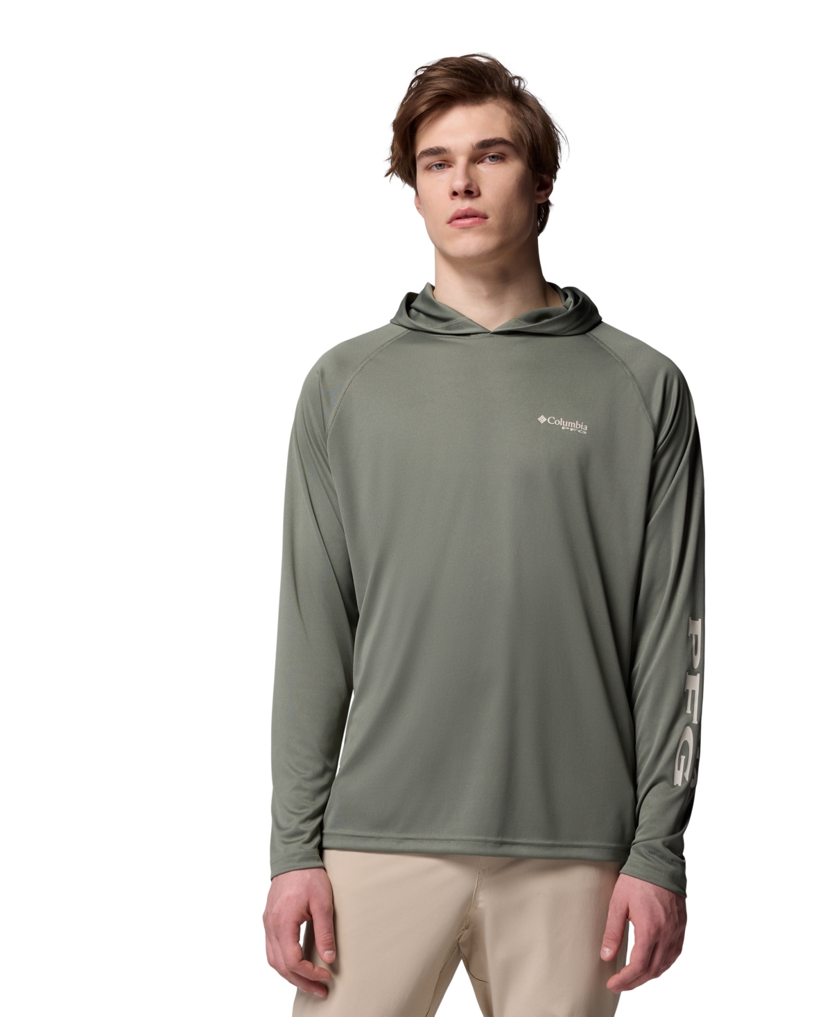 Columbia Men's Terminal Tackle Long Sleeve Hoodie In Green