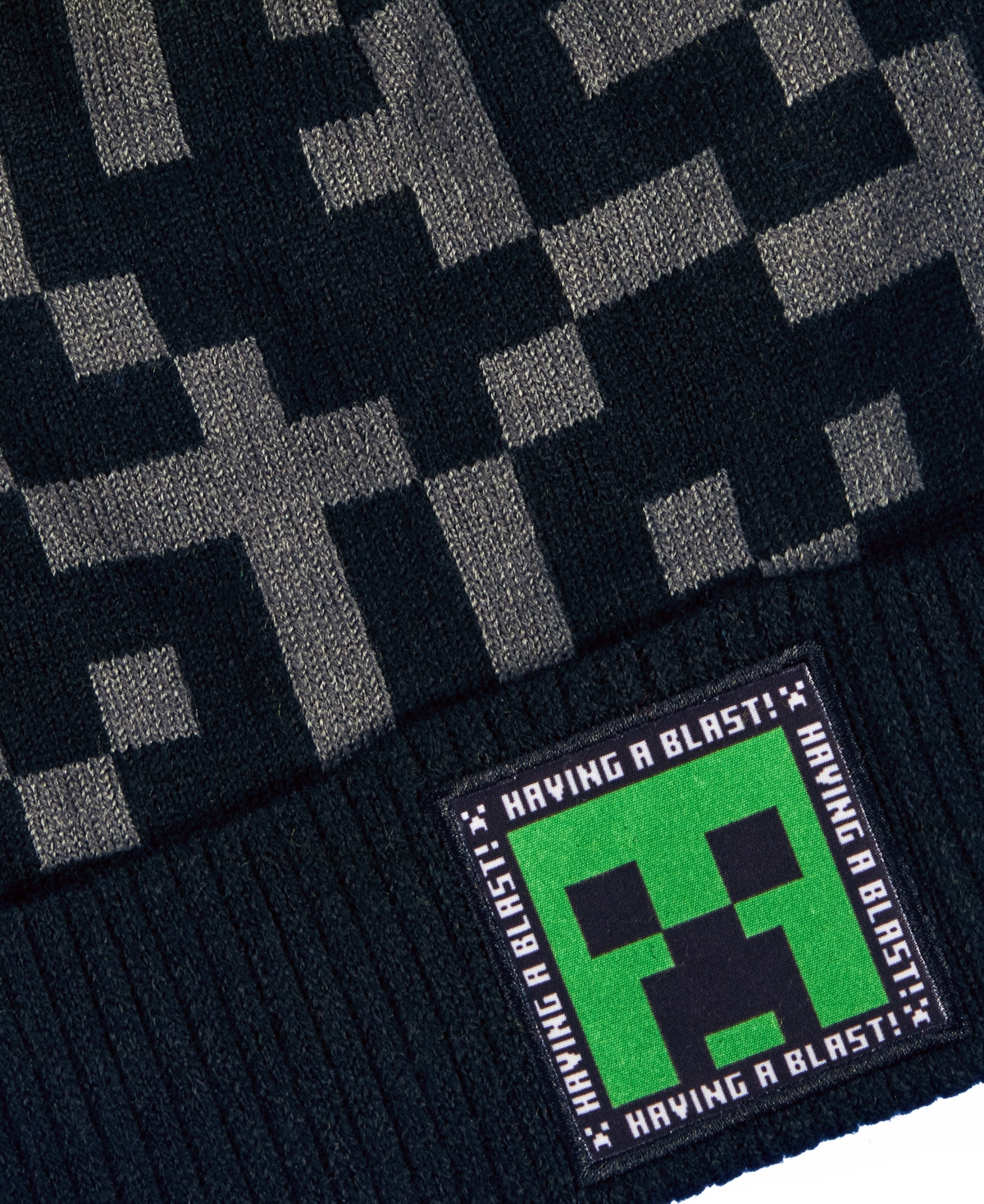 Minecraft Big Boys 2-Piece Pom Pom Hat and Gloves Set