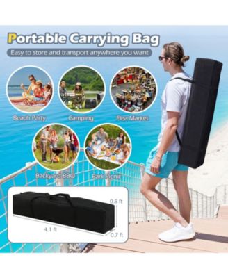 13 X 13 FT Pop up Gazebo with Portable Carrying Bag 8 Stakes and 4 Wind Ropes