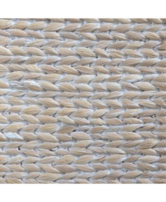 Chett 26.38" Minimalist Hand-Woven Hyacinth/Wood Underbed Storage Bin with Wheels and Handles