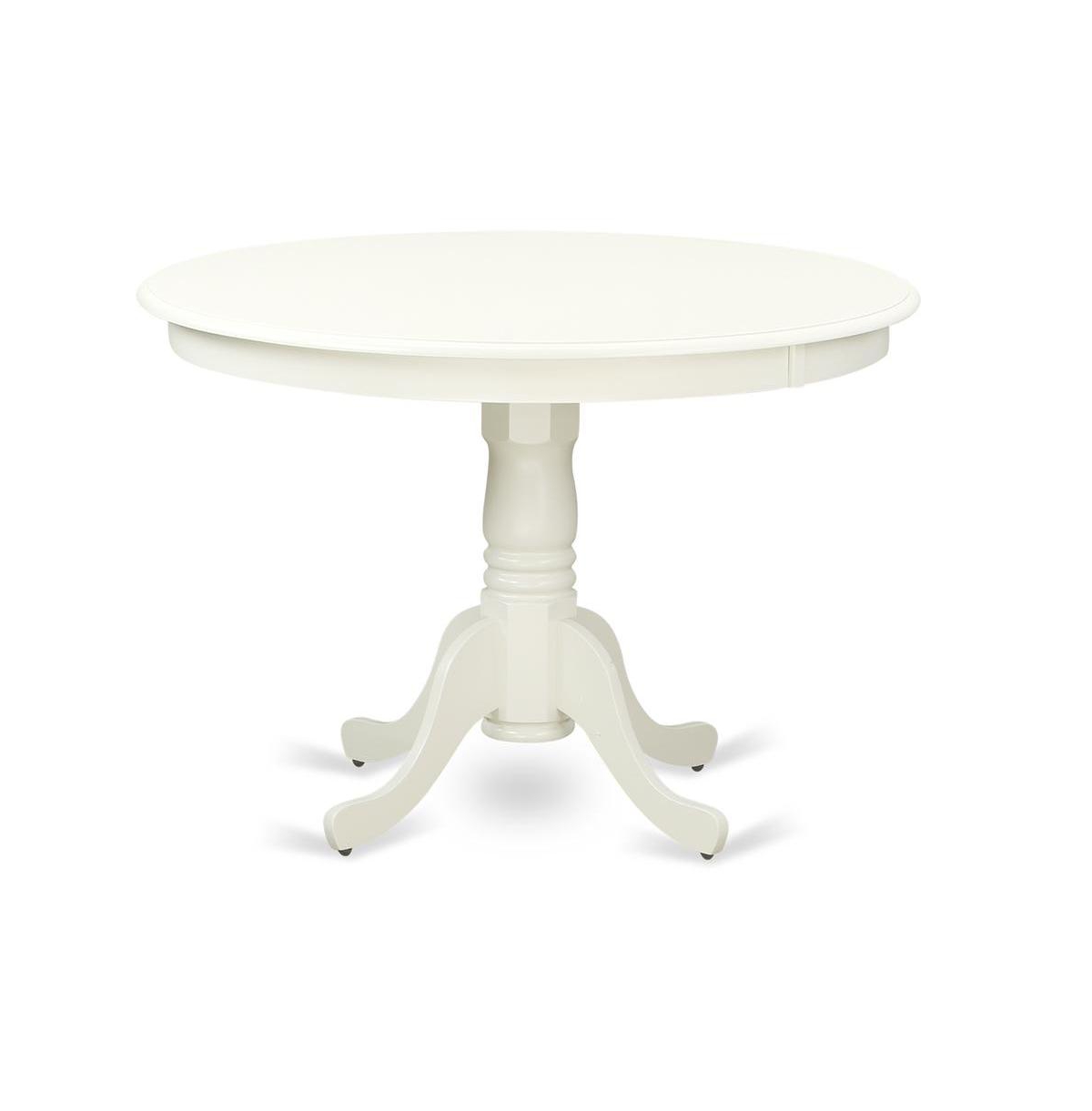 East West Furniture Dining Room Set Linen White