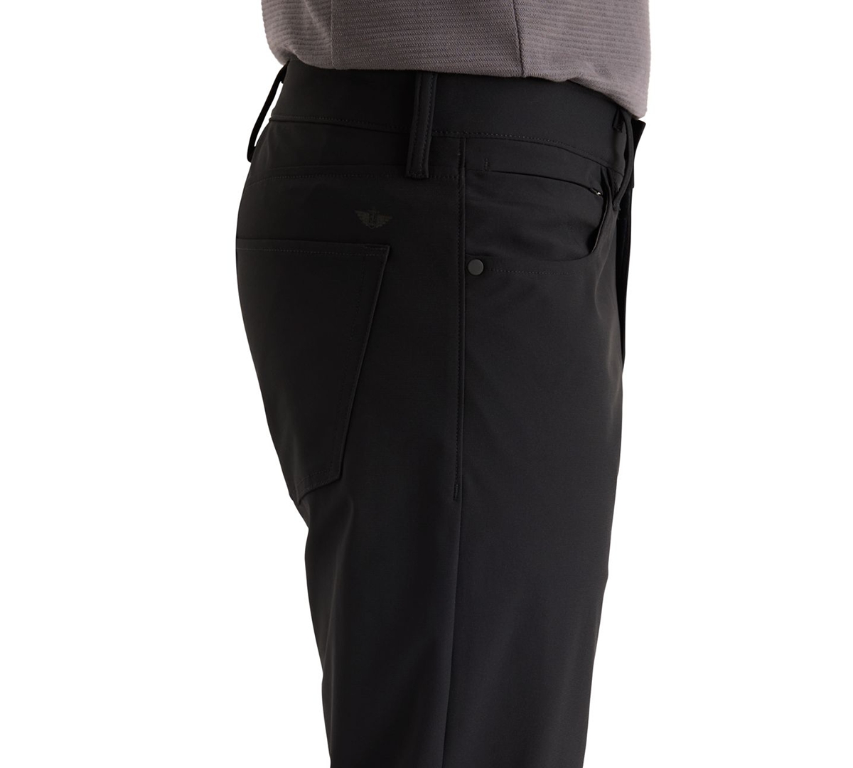 Dockers Men's Go Airweave 5 Pocket Straight Fit Pants In Black
