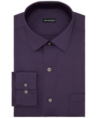 Men's Regular Fit Ultra Wrinkle Free Flex Collar Dress Shirt