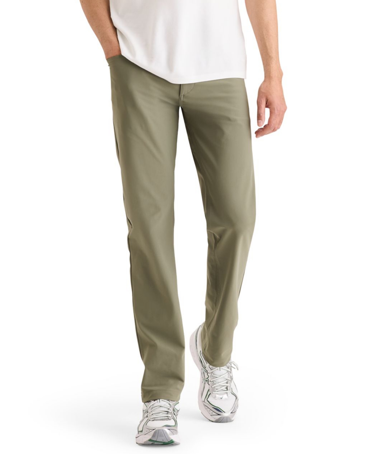 Dockers Men's Go Airweave 5 Pocket Straight Fit Pants In Green