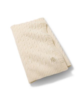 Jamie Cable-Knit Throw, 50" x 60"