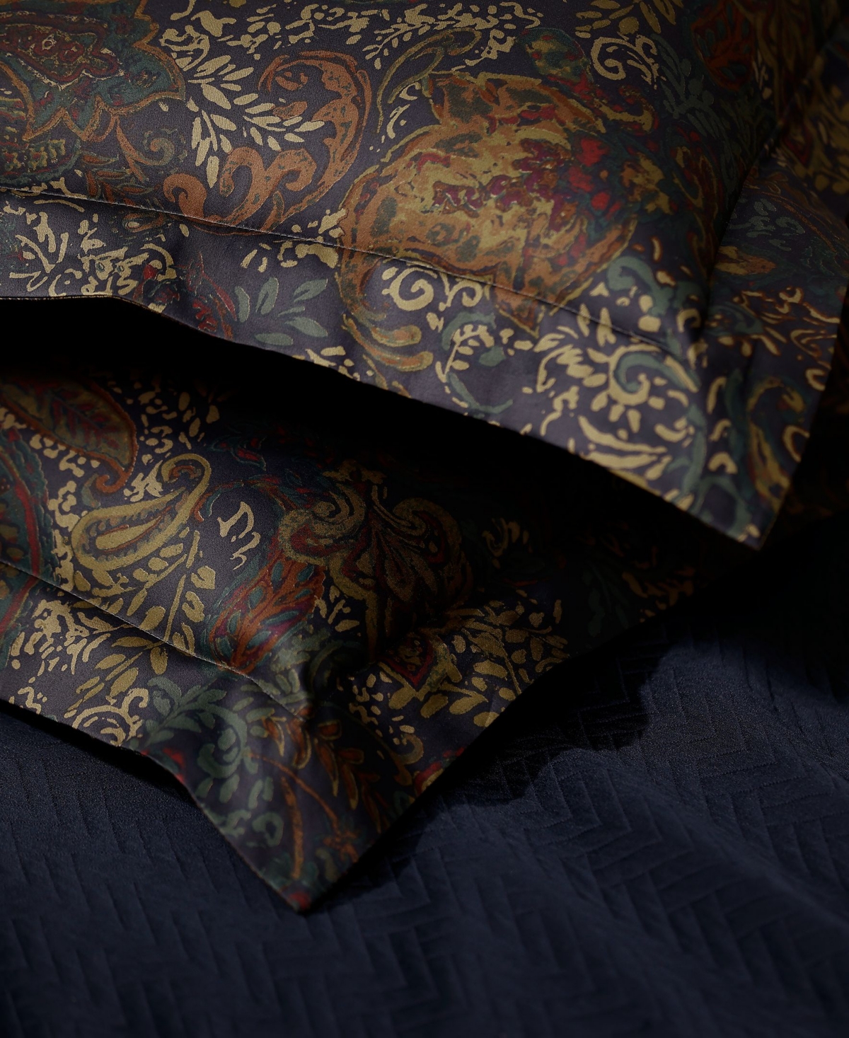 Ralph Lauren Henry Cotton Sateen Reversible 3-pc. Comforter Set, Full/queen In Multi
