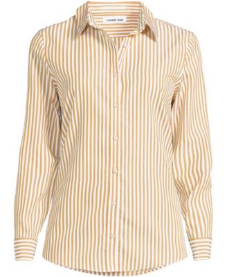 Women's No Iron Button Front Shirt