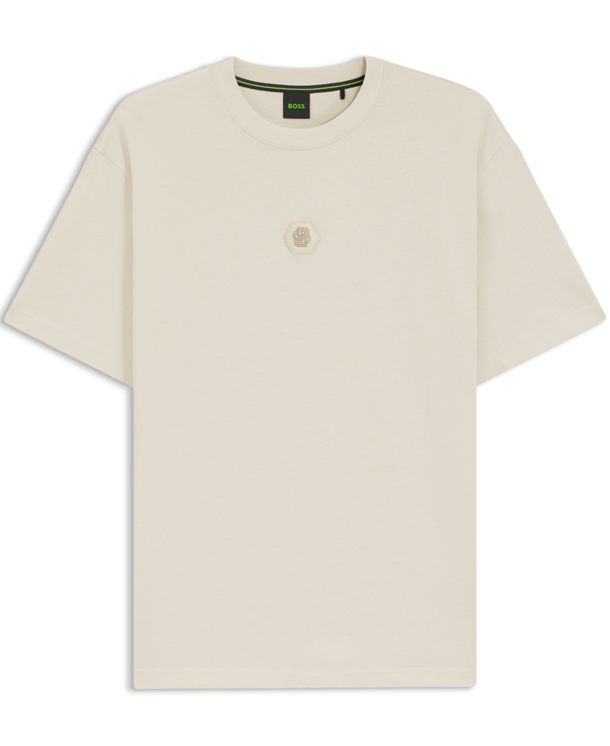 Hugo Boss Boss By  Men's Monogram Cotton-jersey T-shirt In White