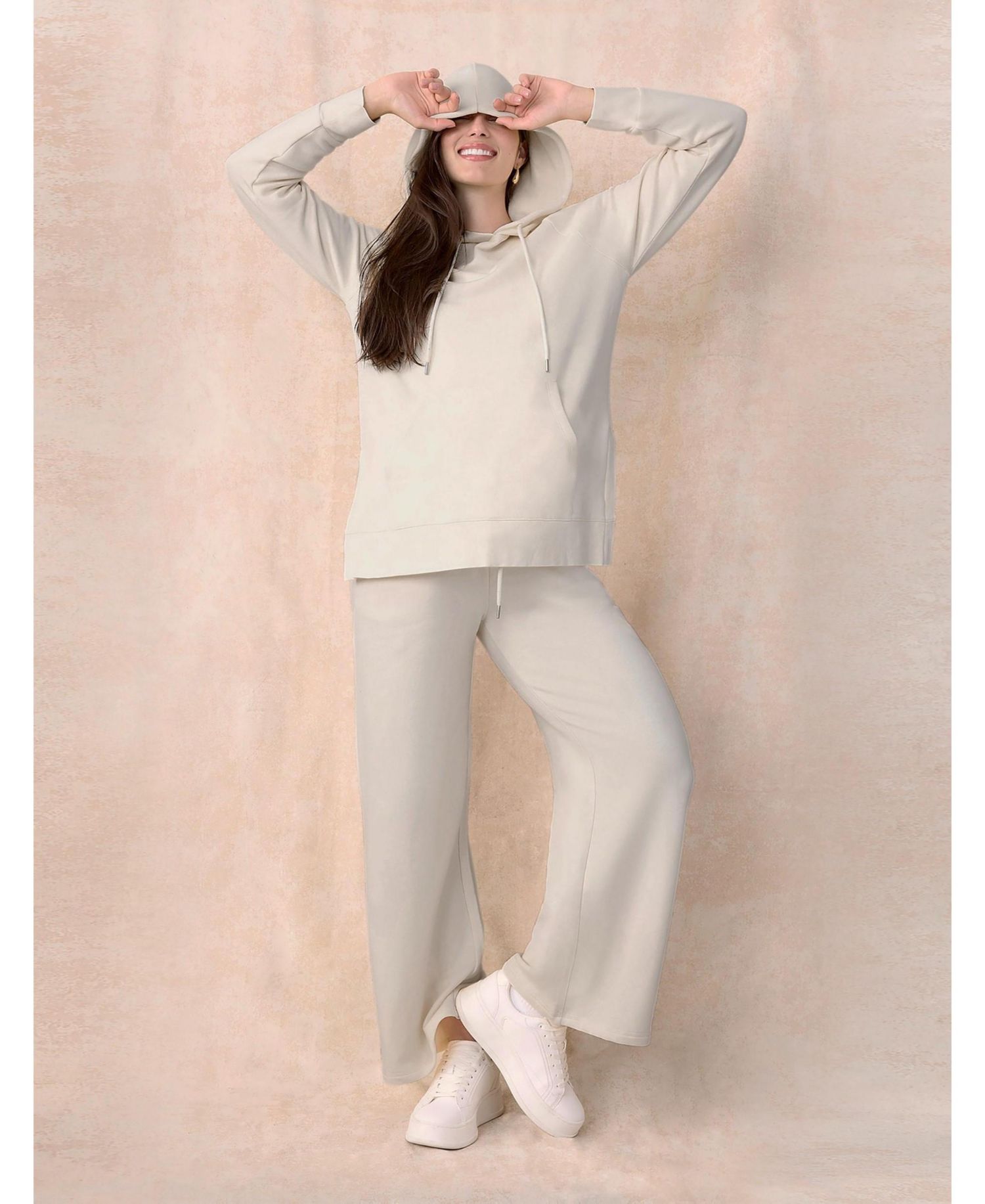 Women's Under the Belly Wide Leg Sweatpants - Motherhood