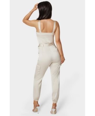 Women's Zip Front Jogger Jumpsuit