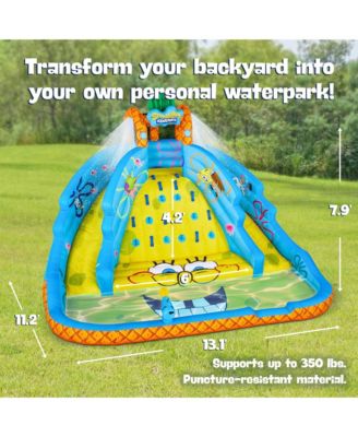 SpongeBob Ultra Climber Inflatable Water Slide with Climbing Wall, Two Slides & More